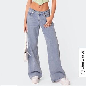 Edikted Raelynn low rise baggy jeans